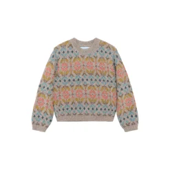 Alpaca Pattern Sweater, multi