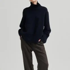 Alpha Knit T-Neck, night sky