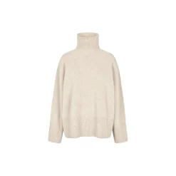 Alpha Knit T-Neck, pumice stone