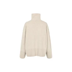 Alpha Knit T-Neck, pumice stone