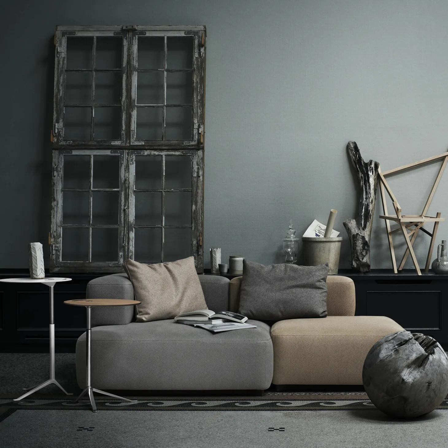 Alphabet™ PL210-1 sofa, dark green 1161