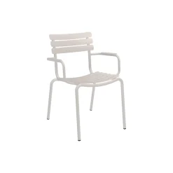 ALUA Dining Chair with Armrest, muted white