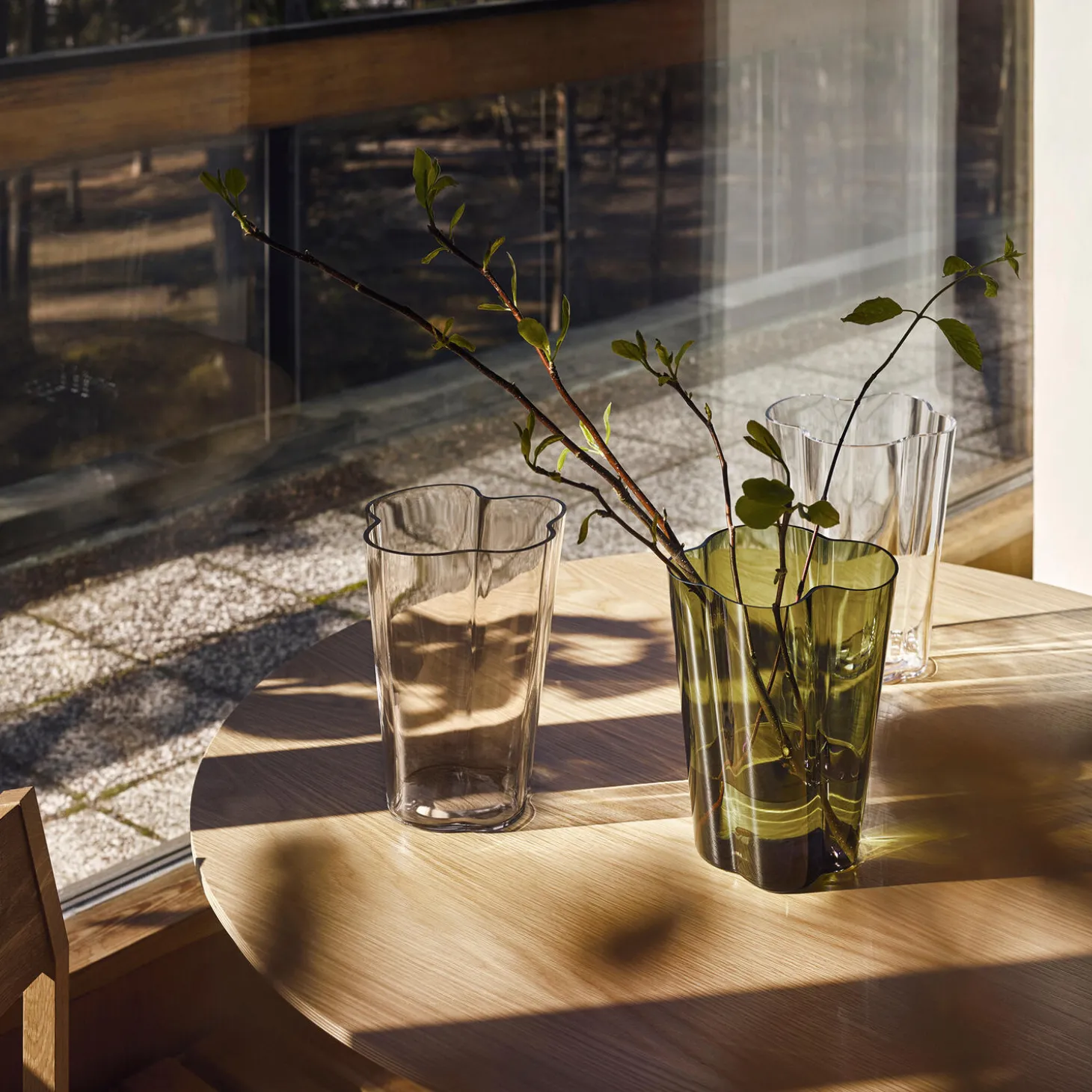 Alvar Aalto vase 25 cm, moss green