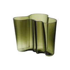 Alvar Aalto vase 16 cm, moss green