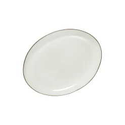 Amera middagstallerken oval, beige