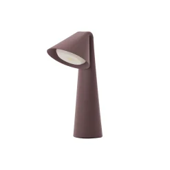 Ami Portable Table Lamp, chocolate clay