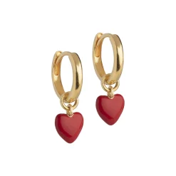Amore Hoops, red