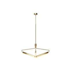 Angel 3 500 Wide Chandelier, brass