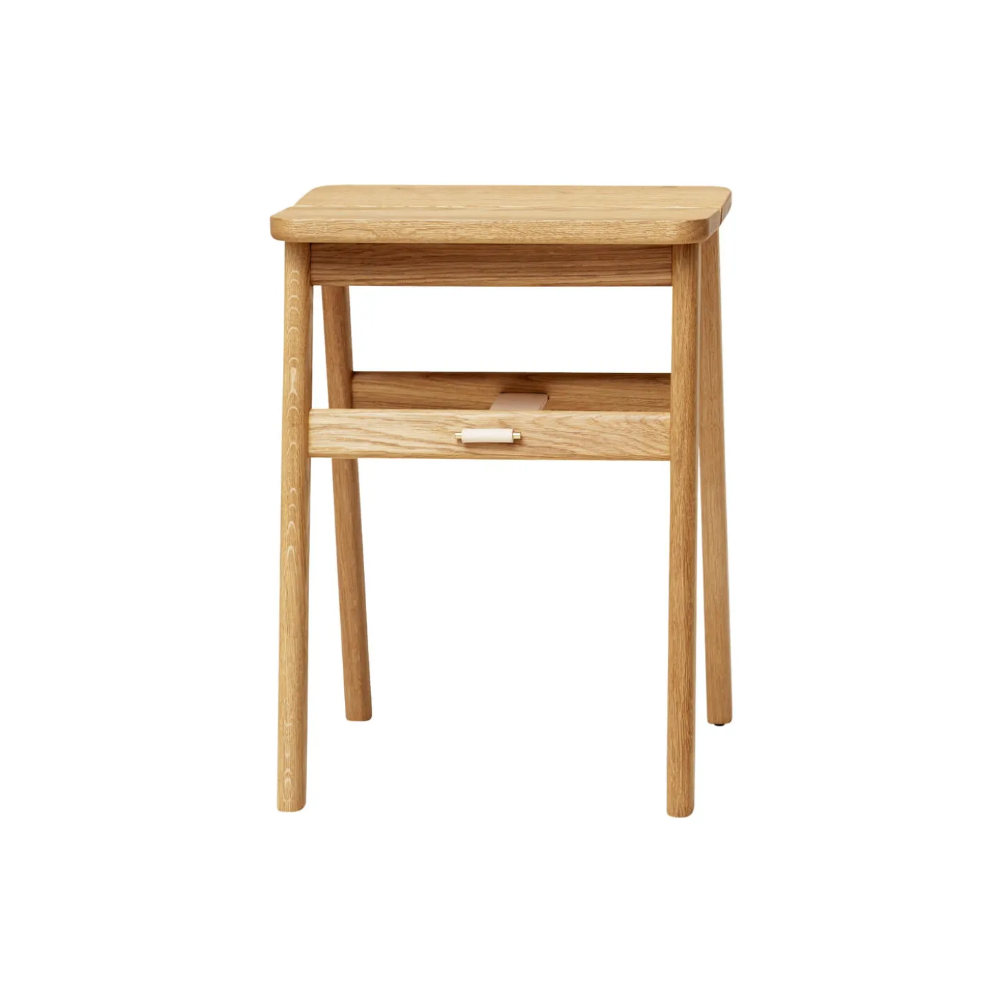 Angle Foldable Stool, oiled oak