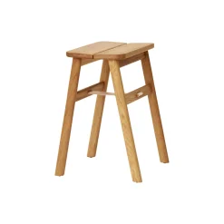 Angle Foldable Stool, oiled oak