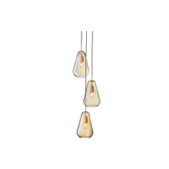Anoli 3 Pendant, nordic gold/gold