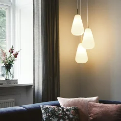 Anoli 3 Pendant, nordic gold/opal