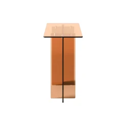 Anouk glaskonsol, brun gennemsigtig