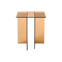 Anouk glassidebord, brun gennemsigtig