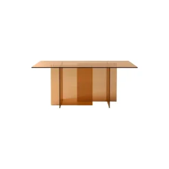 Anouk glasspisebord, brun gennemsigtig