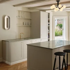 Apiales 9 Ceiling Lamp, satin black/opal