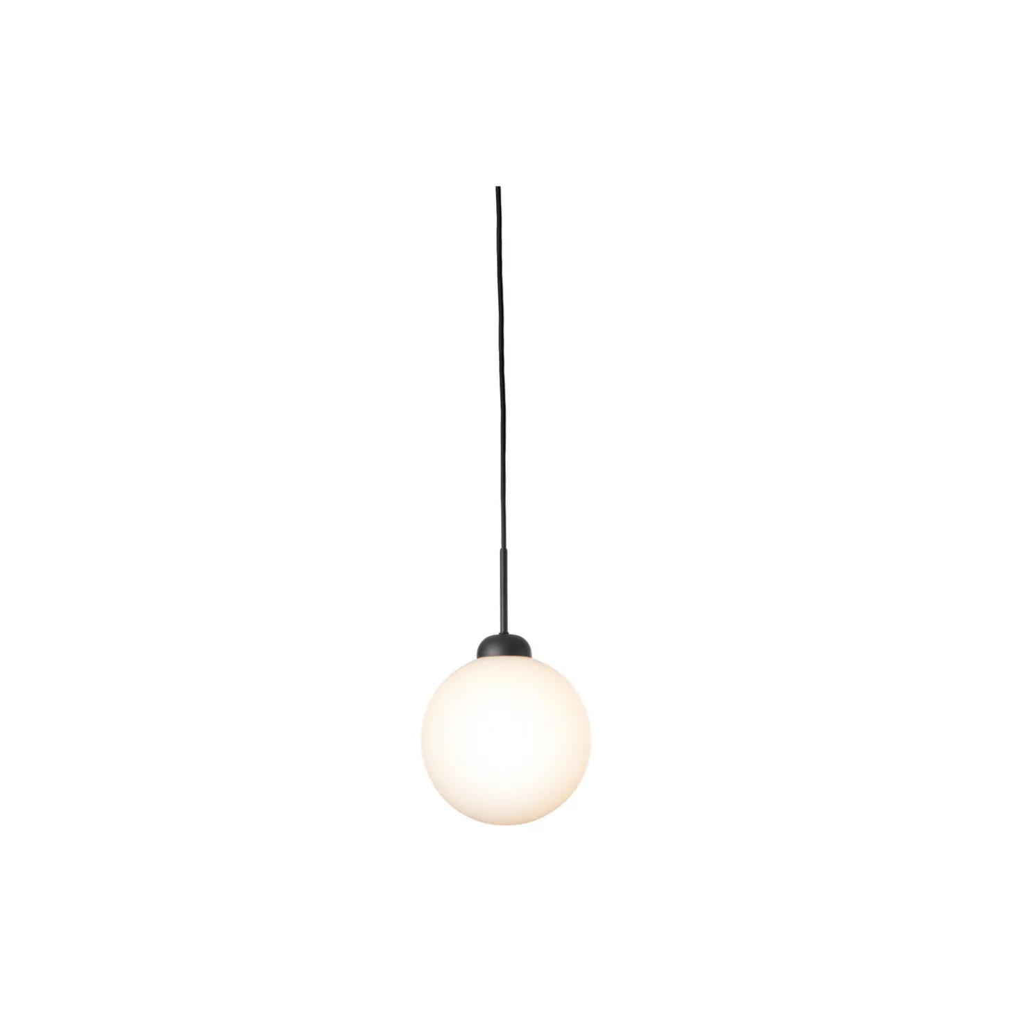 Apiales 1 Large Pendant, satin black/opal
