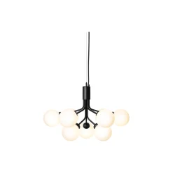 Apiales 9 Pendant, satin black/opal