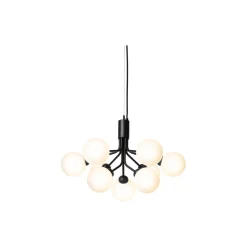 Apiales 9 Pendant, satin black/opal