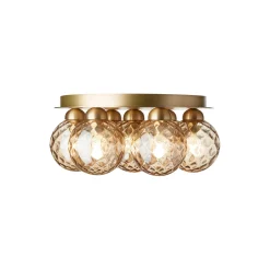 Apiales 7 Plafond, brushed brass/optic gold