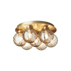 Apiales 7 Plafond, brushed brass/optic gold