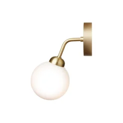 Apiales Wall Lamp, brushed brass/opal