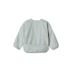 Apron LS, floral stripe