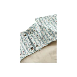 Apron LS, floral stripe