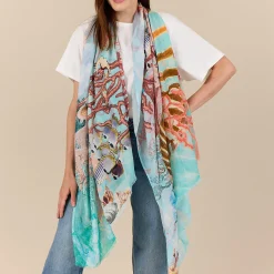 AQUA tørklæde, turquoise