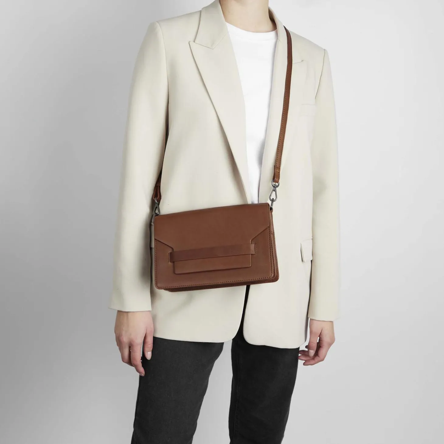 ArabellaMBG Crossbody Bag, chestnut w/black