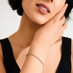 ARASH krystalarmbånd, guldbelagt