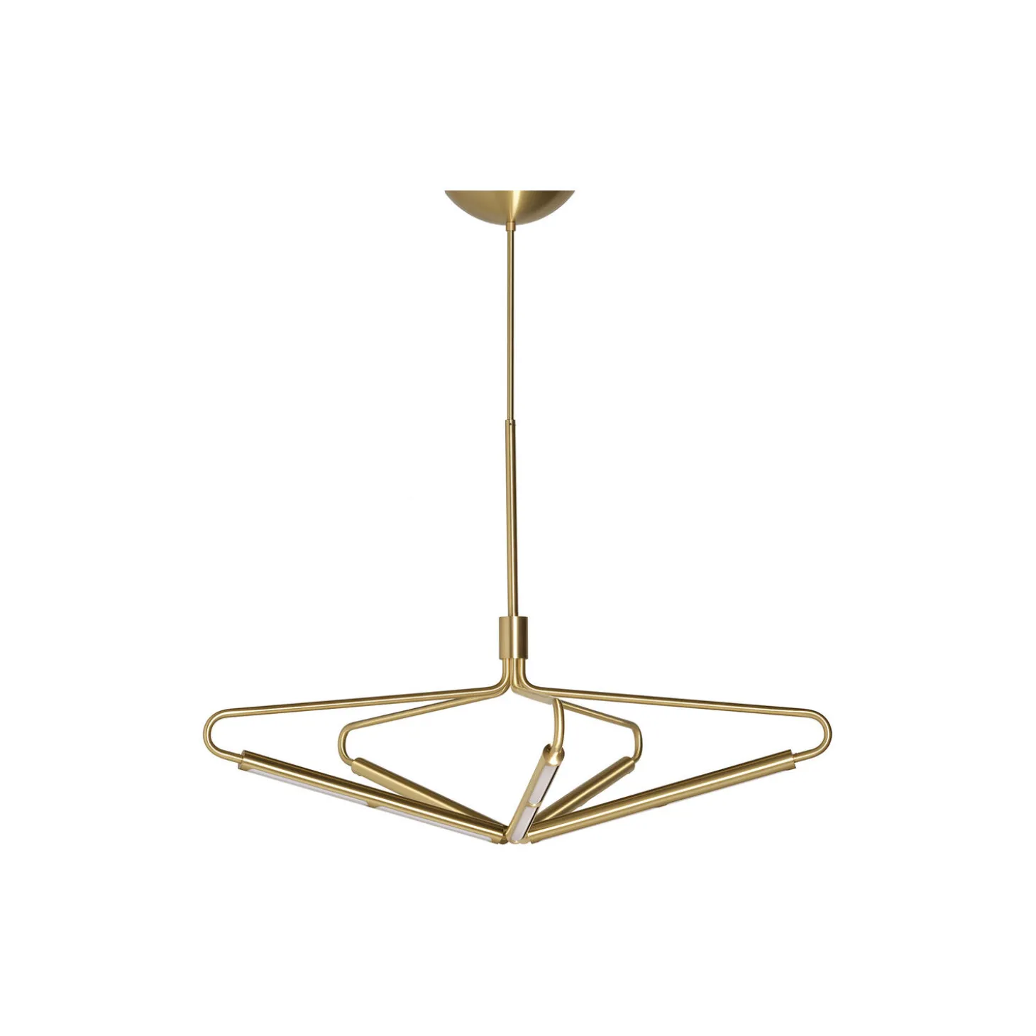 Archangel 5 415 Wide Chandelier, brass
