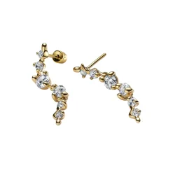 Arctic Earring Medium, gold