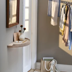 Arcus Console Shelf, hvidolieret eg