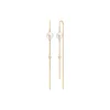 Ariel Earring, gold/white pearl