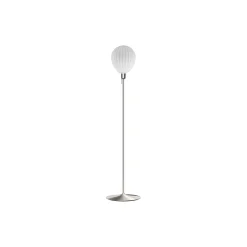 Around The World Floor Lamp, opal/brushed steel