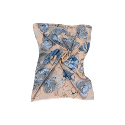 ARTISAN tørklæde, sand/blue