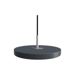 Asteria Micro Pendant, anthracite grey/steel