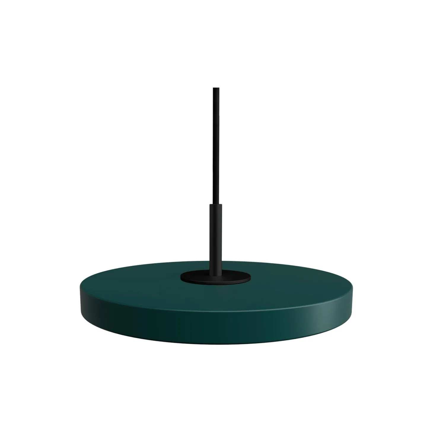 Asteria Micro Pendant, forest green/black