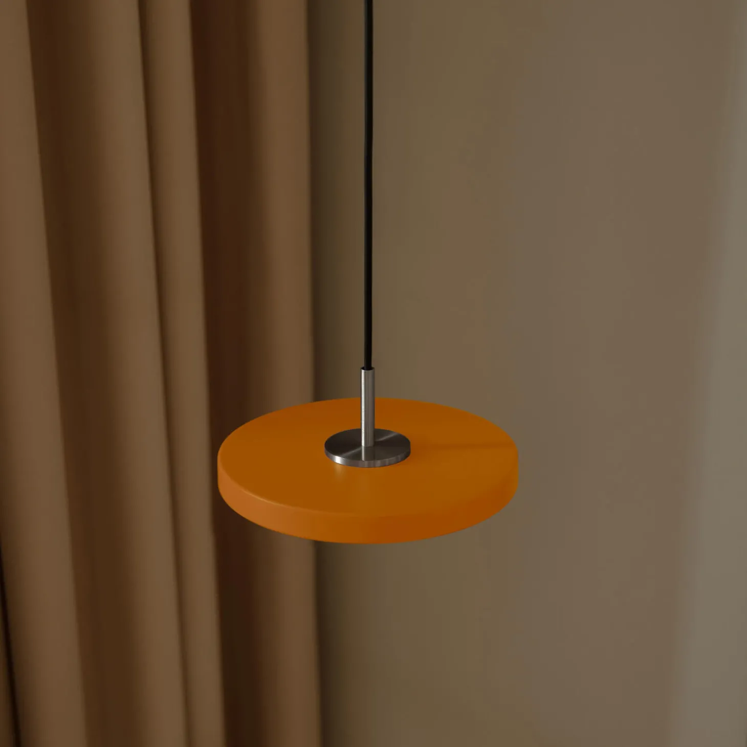 Asteria Micro Pendant, nuance orange/steel