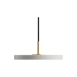 Asteria Micro Pendant, nuance mist/brass