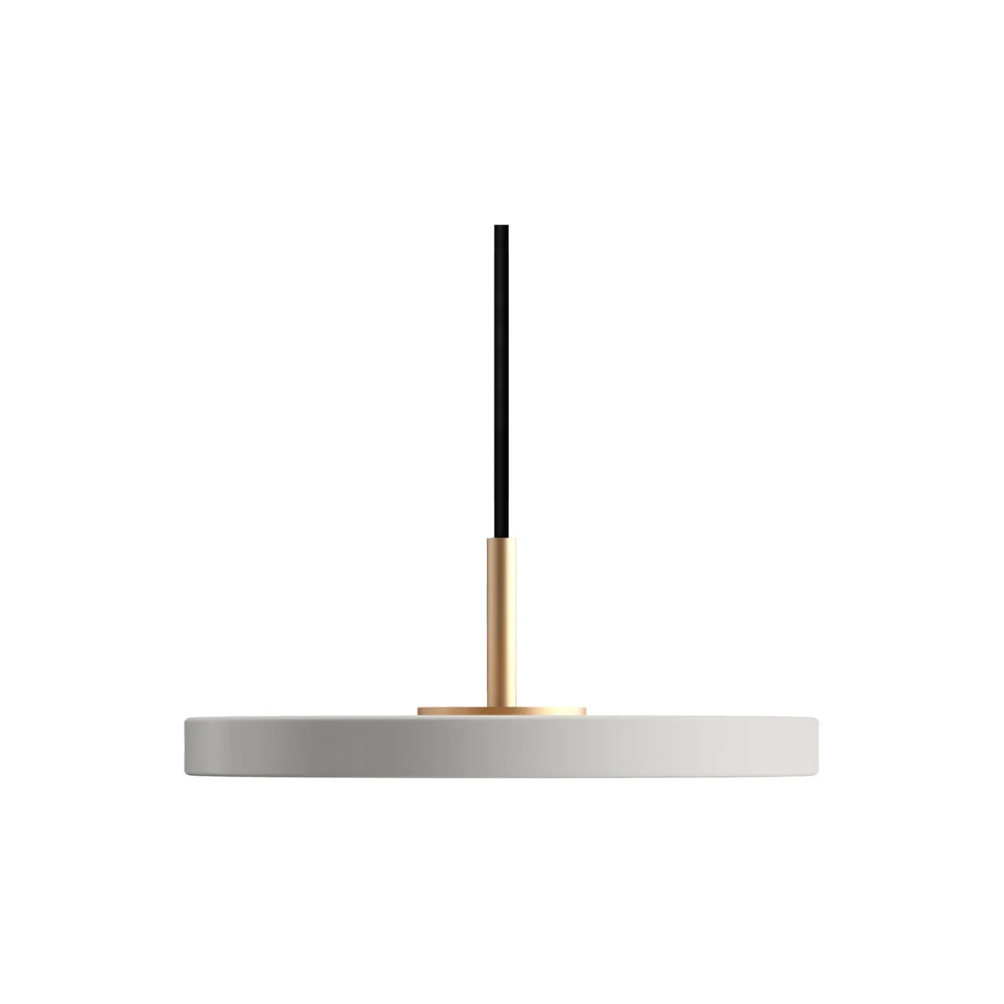 Asteria Micro Pendant, nuance mist/brass