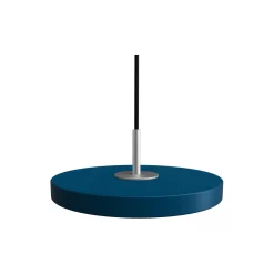 Asteria Micro Pendant, petrol blue/steel