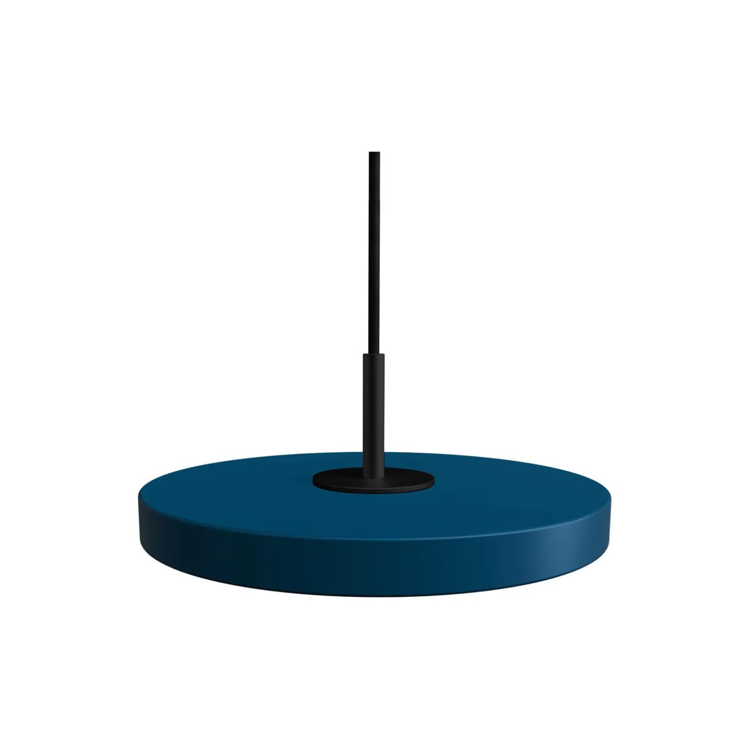 Asteria Micro Pendant, petrol blue/black