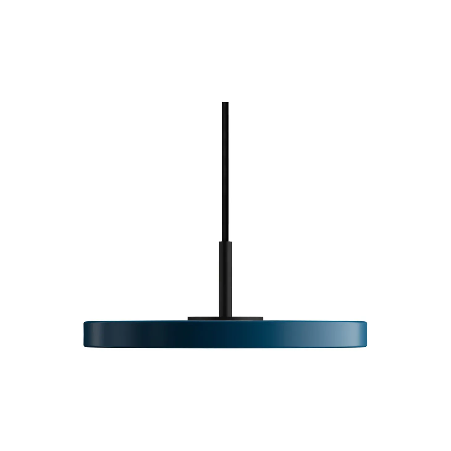 Asteria Micro Pendant, petrol blue/black