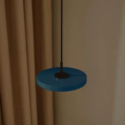 Asteria Micro Pendant, petrol blue/black