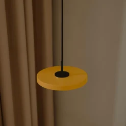 Asteria Micro Pendant, saffron yellow/black