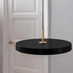 Asteria Plus Pendant, black/brass