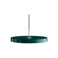 Asteria Plus Pendant, forest green/brass