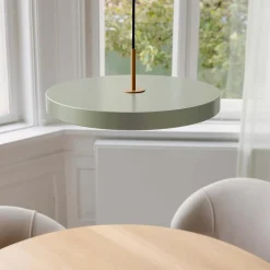 Asteria Plus Pendant, nuance olive/brass
